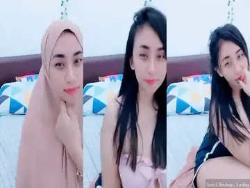 Cewek Hijab Polos Lepas Kendali Di Live poster